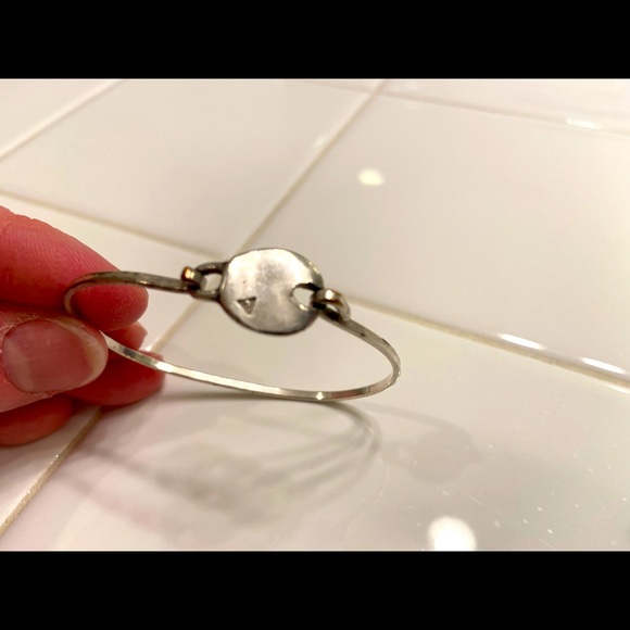 Guess Jewelry - Guess Silver Vermeil Logo Stamp Bracelet